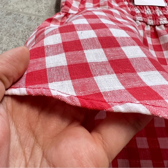 NWT Love On a Hanger Red Checkered Tank Top - Picture 4 of 6